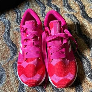 Adidas x Marimekko Pink and Red Running Shoes